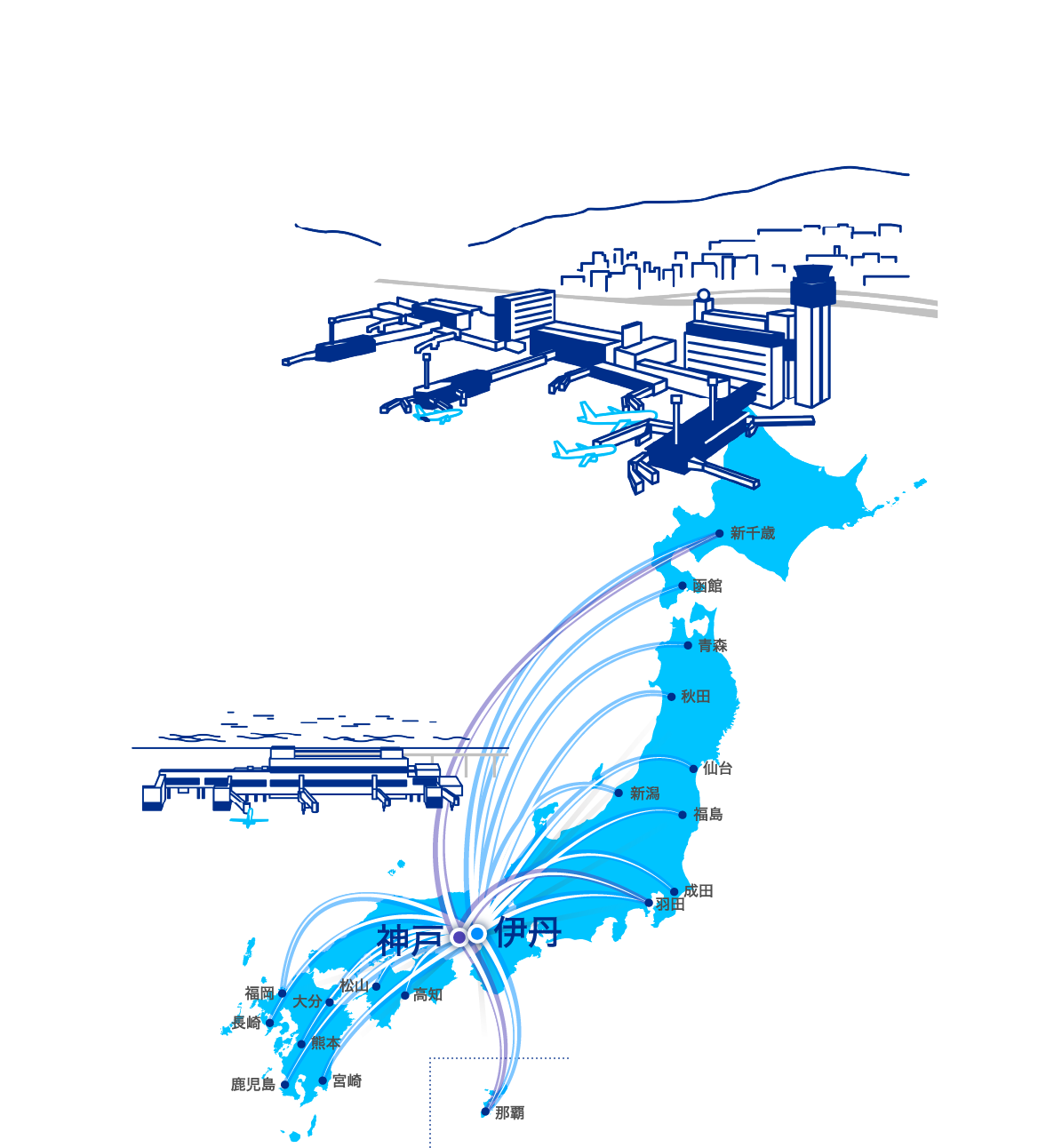 大阪府と兵庫県の地図